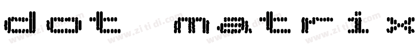 dot matrix bold字体转换